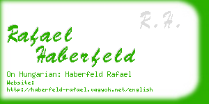 rafael haberfeld business card